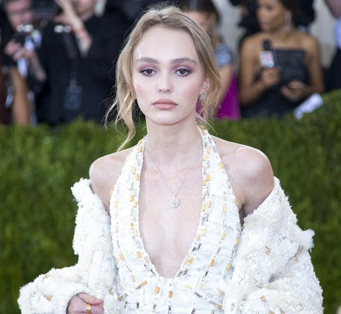 Lily-Rose Depp at the 2016 Metropolitan Museum of Art Costume Institute Gala – Manus x Machina: Fashion in the Age of Technology held at the Metropolitan Museum of Art in New York City on May 2, 2016
