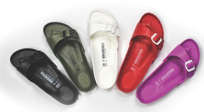 Try a pair of comfortable and supportive Birkenstock sandals