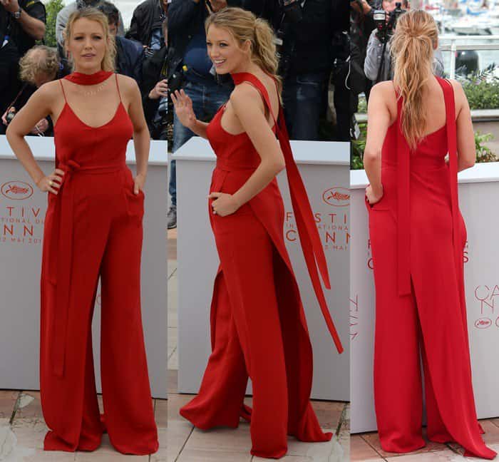 Blake Lively showed how to transform a jumpsuit into a maxi dress on the inaugural day of the 2016 Cannes Film Festival