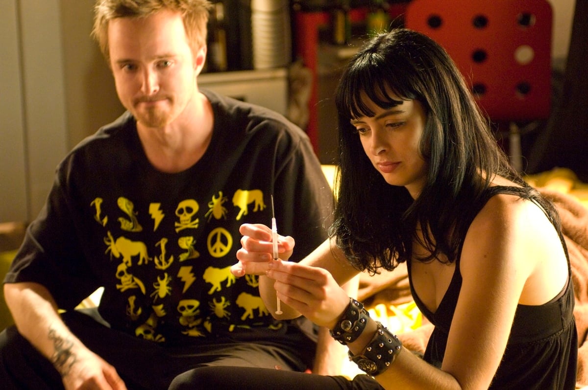 Krysten Ritter played recovering addict Jane Margolis, the girlfriend of Aaron Paul as Jesse Pinkman, on Breaking Bad and El Camino: A Breaking Bad Movie