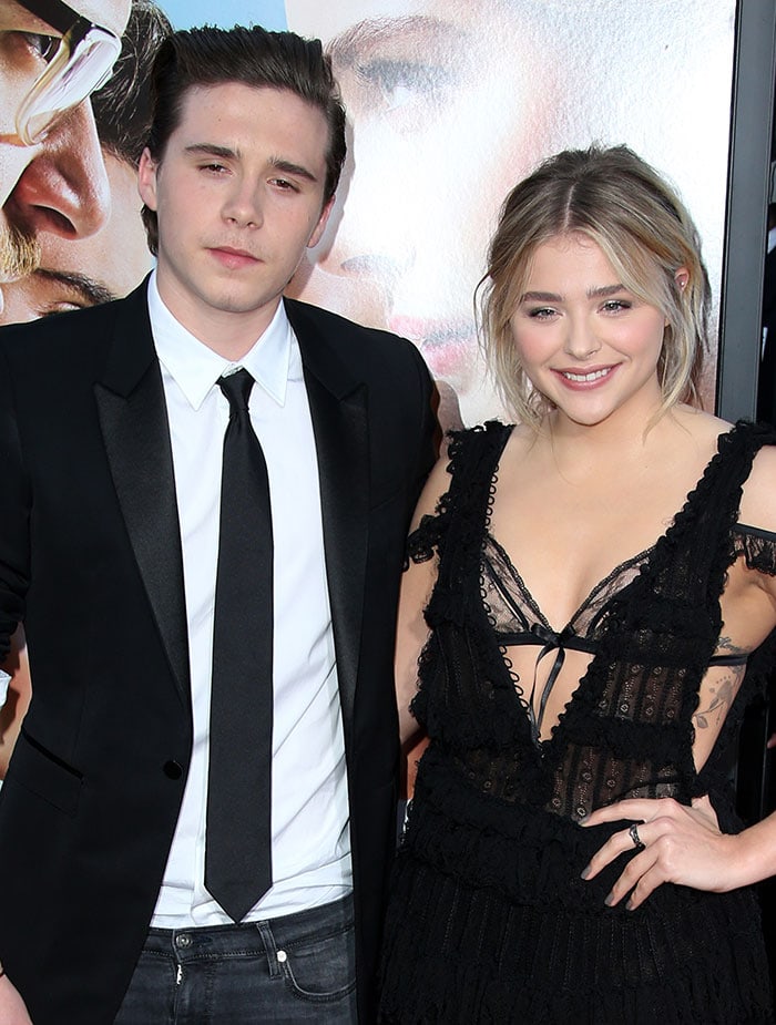 Brooklyn Beckham and Chloe Grace Moretz make their red carpet debut as a couple at the "Neighbors 2: Sorority Rising" premiere
