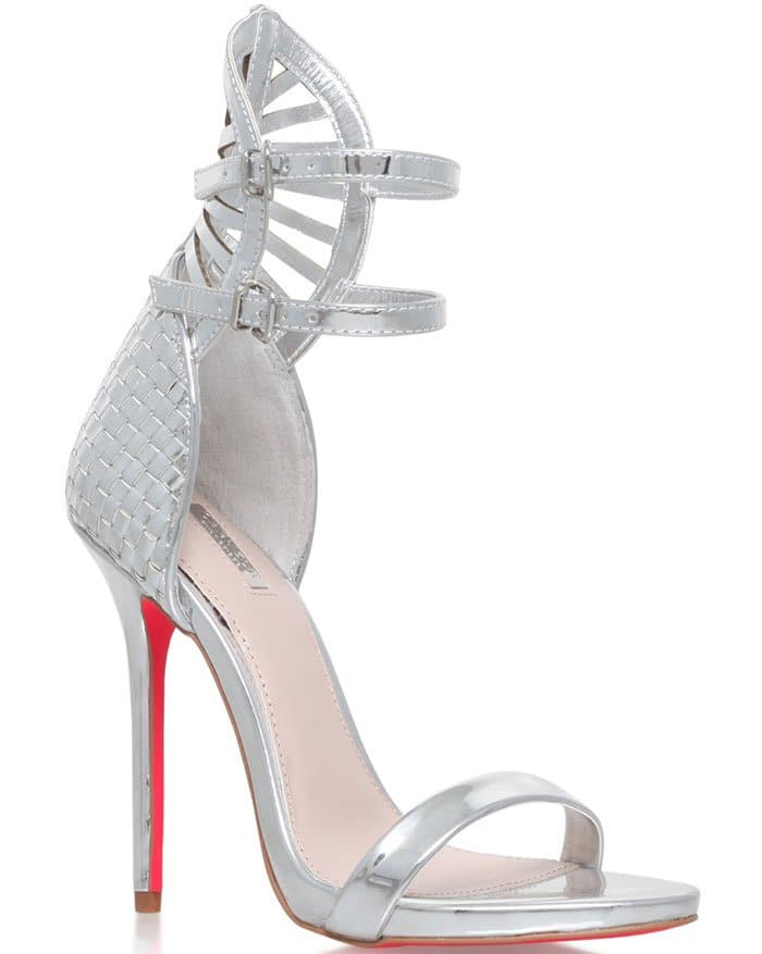 Silver Metallic Carvela Kurt Geiger "Gander" Sandals