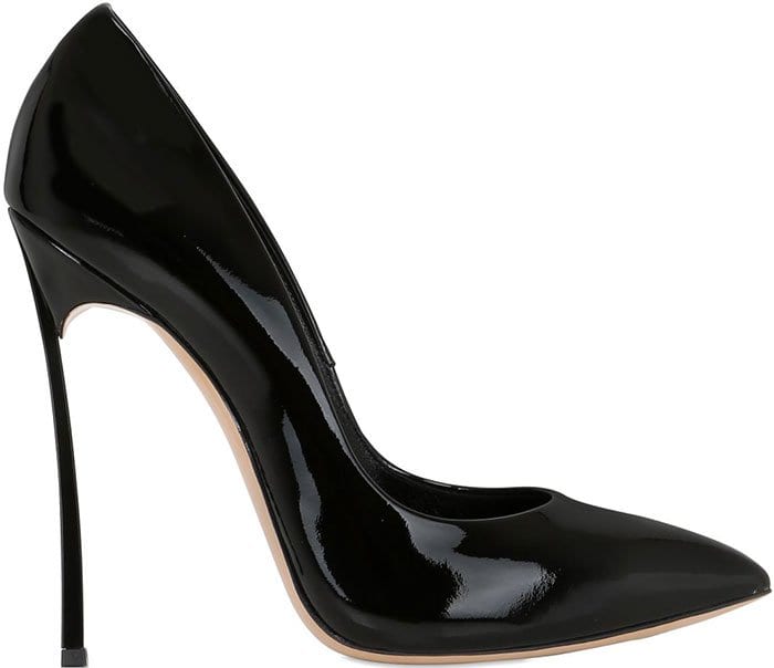 Casadei Blade Pumps in Black Patent