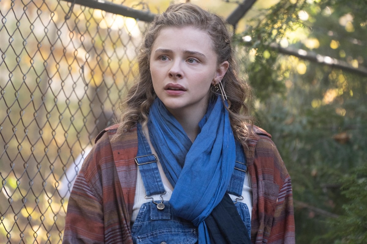 Chloë Grace Moretz as Georgia Olsen in the 2021 American post-apocalyptic science fiction thriller film Mother/Android