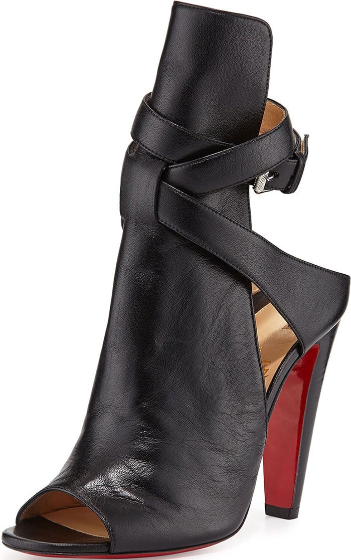 Christian Louboutin Hippik 100 cutout leather ankle boots