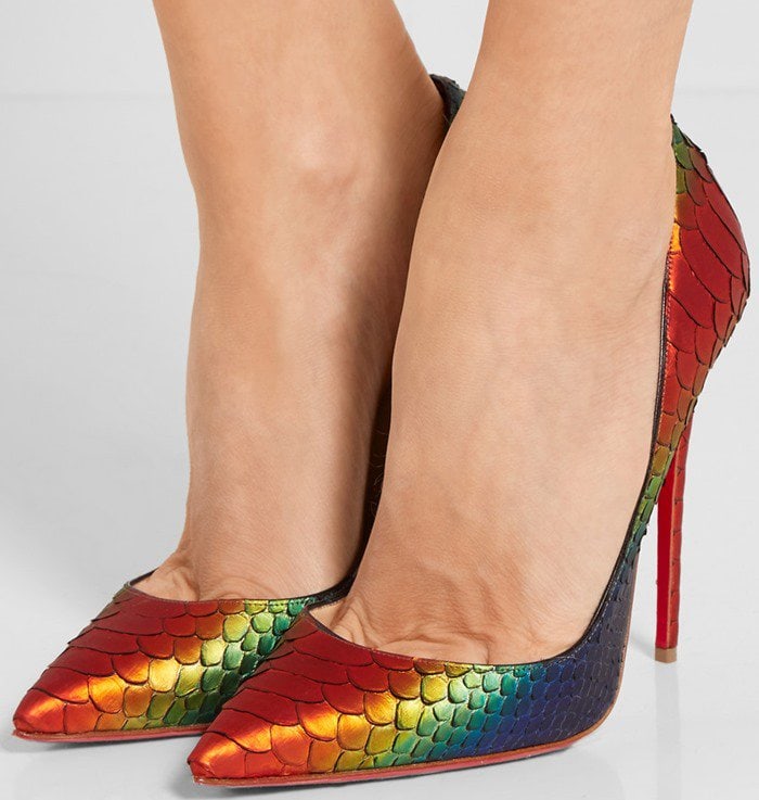 Christian Louboutin So Kate 120 python pumps