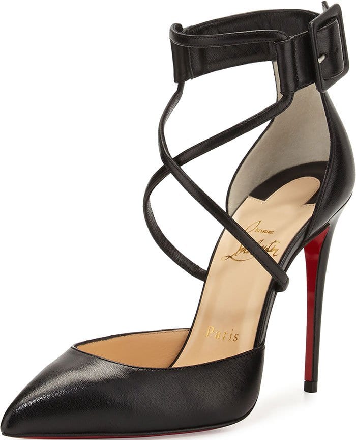 Christian Louboutin Suzanna Leather Crisscross Pumps