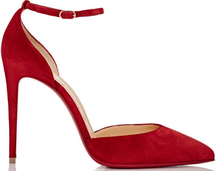 Christian Louboutin Uptown Ankle-Strap Pumps Red