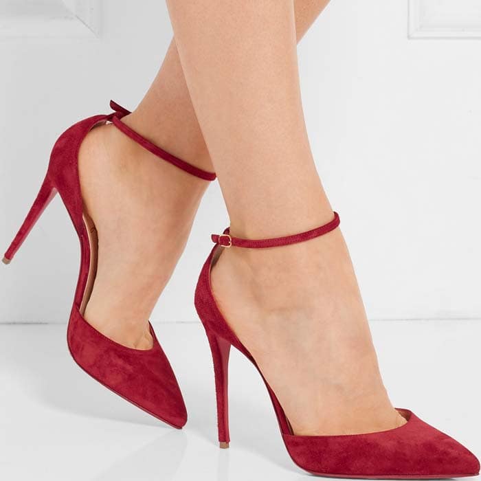 Christian Louboutin Uptown Ankle-Strap Pumps Red