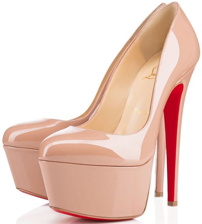 Christian Louboutin 'Victoria' in Nude Patent