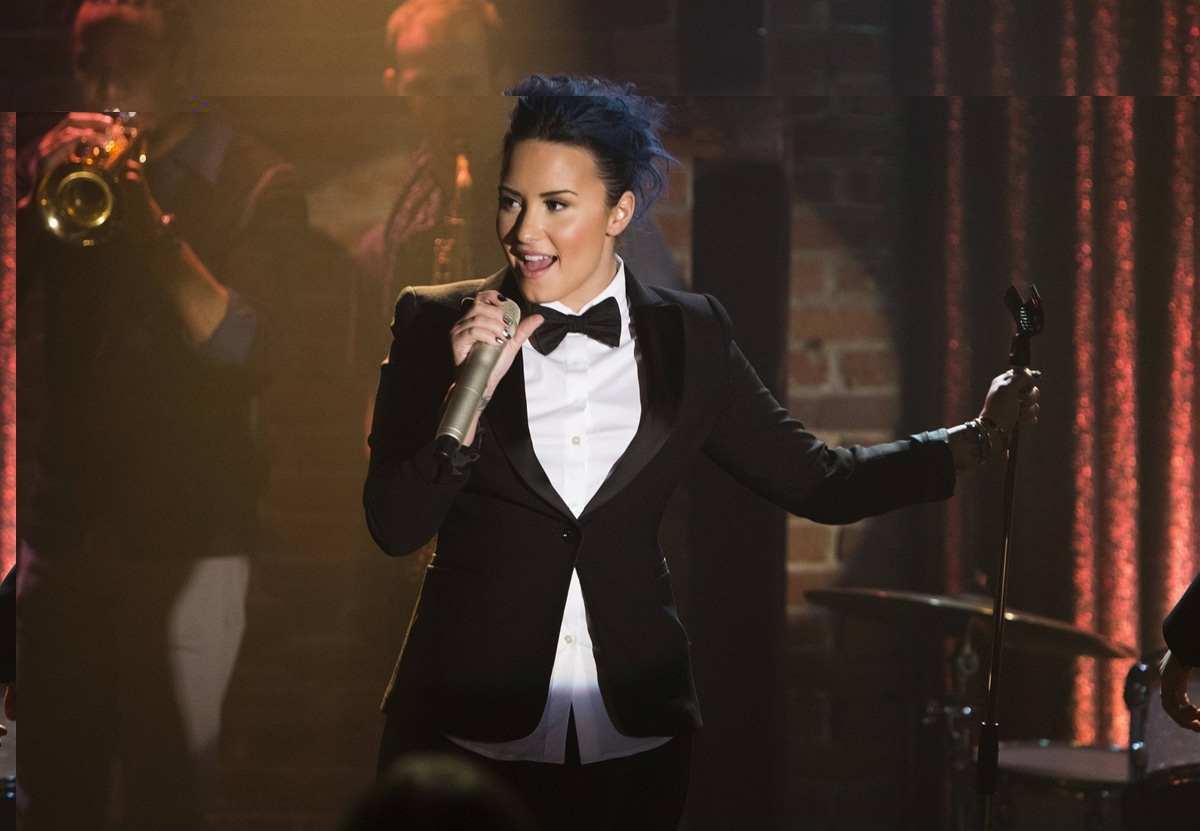 Demi Lovato was 21 years old when she made her debut in "Tina in the Sky with Diamonds," the second episode of the fifth season of the American musical television series Glee that aired on October 3, 2013