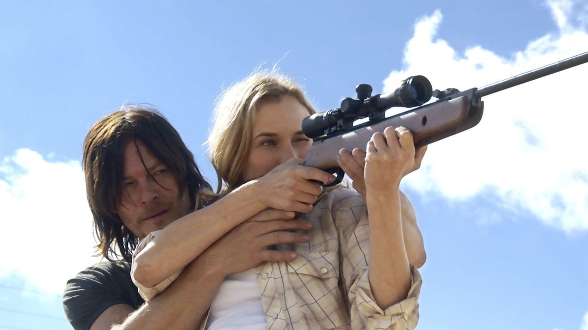 Diane Kruger as Romy and Norman Reedus as Diego in Fabienne Berthaud's 2015 English-language French-German drama film Sky