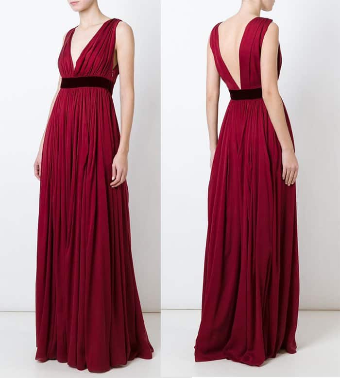 Dsquared2 Pleated Evening Gown