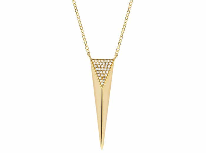 EF Collection Partial Diamond Spike Necklace