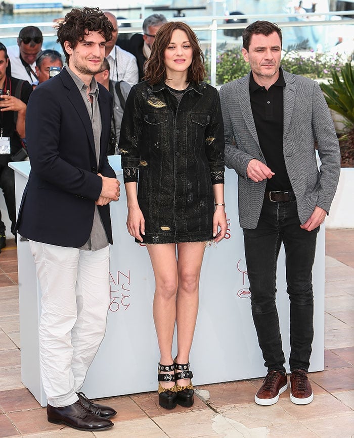 Louis Garrel, Marion Cotillard and Alex Brendemuhl attend the photo call for "Mal de Pierres"