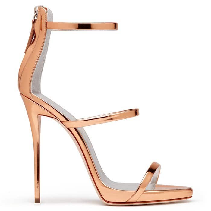 Giuseppe Zanotti "Harmony" Sandals in Rose Gold