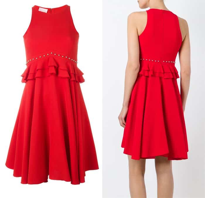 Giamba Ruffled Waist Dress