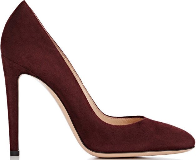 Burgundy Gianvito Rossi "Roma" Pumps