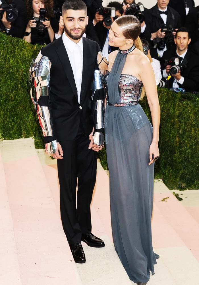 Zayn Malik and Gigi Hadid make their first red carpet appearance together as a couple at the Met Gala