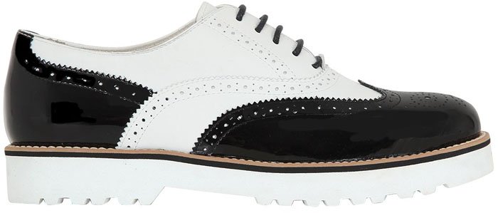 Hogan Brogue Black White Brogues