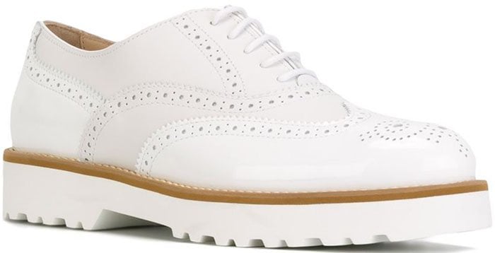 Hogan Brogue White Brogues