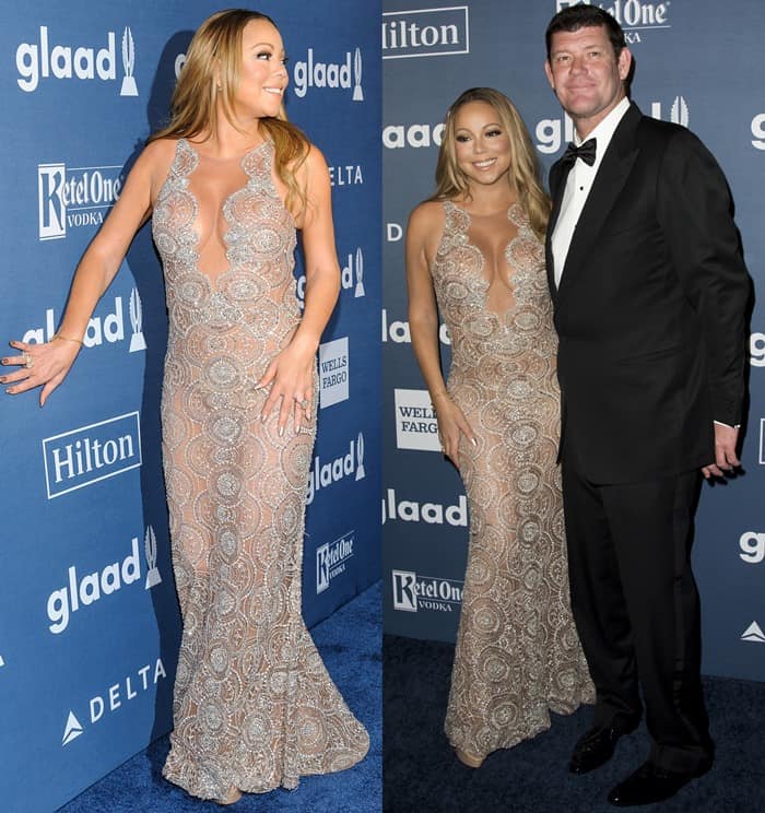 Mariah Carey and James Packer at the 2016 GLAAD Media Awards