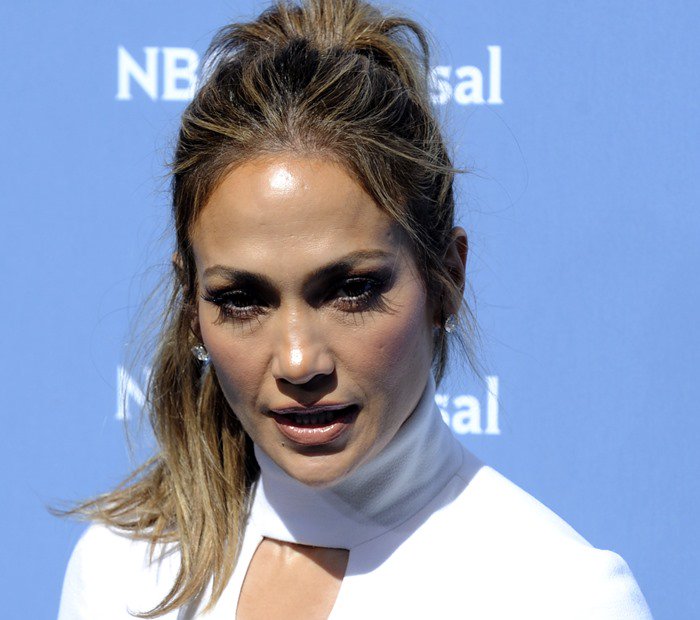 Jennifer Lopez trying to get advertisers and television viewers excited for the upcoming second season of her show ‘Shades of Blue’