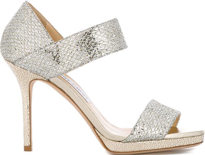 Silver Metallic Jimmy Choo 'Alana' Sandals