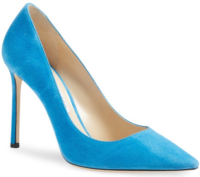 Jimmy Choo Romy Robot Blue Suede