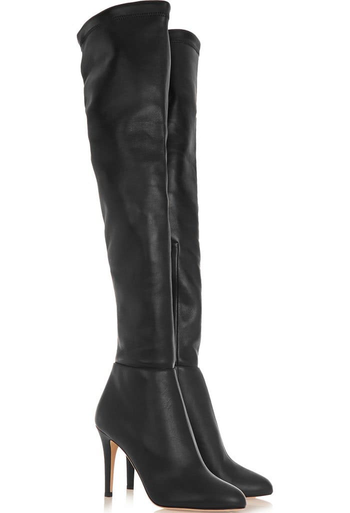 Jimmy Choo 'Toni' Stretch-Leather Over-the-Knee Boots