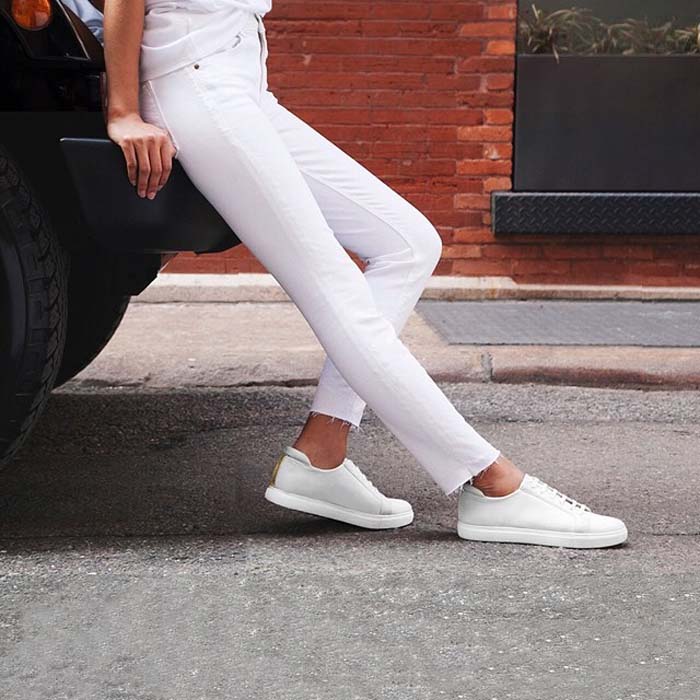 White Kenneth Cole "Kam" Fashion Sneakers