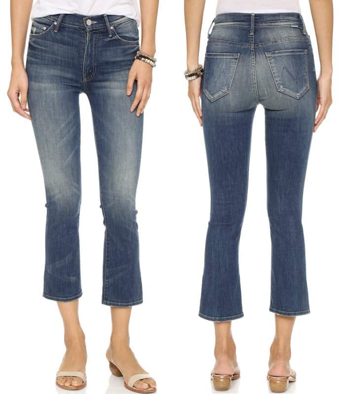 MOTHER The Insider Crop Jeans in Double Trouble