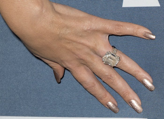 The engagement 35-carat diamond ring that is worth AU$13.2 million (USD$10million) that James Packer gave to Mariah Carey is the most expensive celebrity jewel of all time