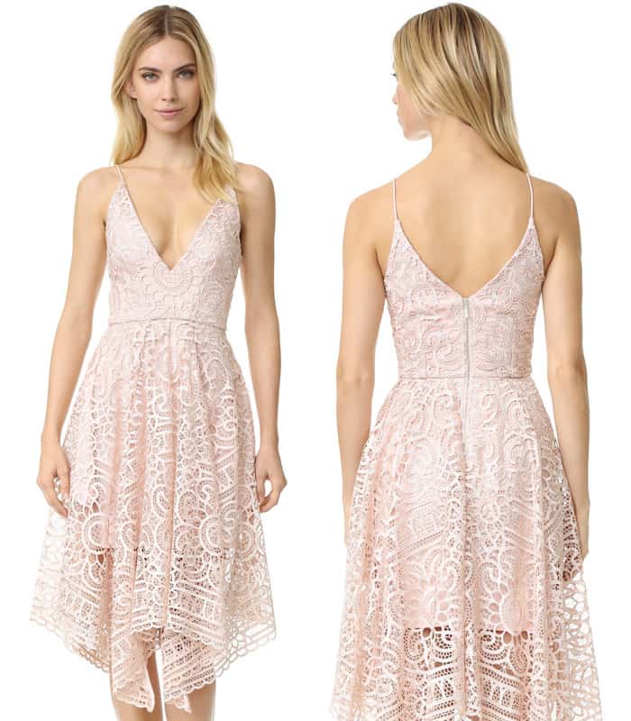 Nicholas Geo Floral Lace Ball Dress