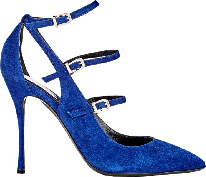 Blue Suede Nicholas Kirkwood "Hutton" Pumps