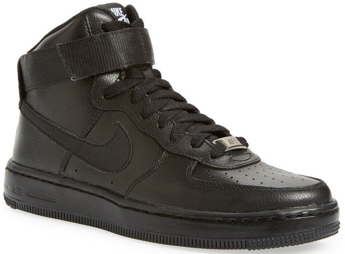 Black Nike "AF-1 Ultra Force ESS" high top sneakers