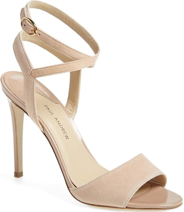 Blush Suede Paul Andrew "Laura" Sandals