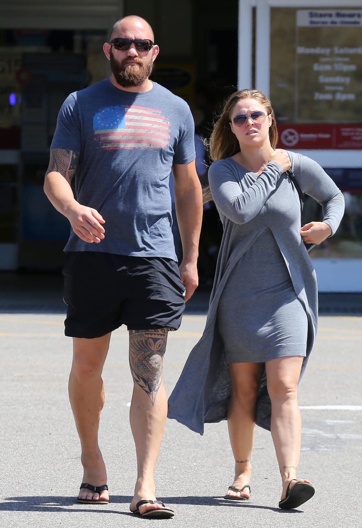 Ronda Jean Rousey is five years younger and much shorter than her husband Travis Kuualiialoha Browne