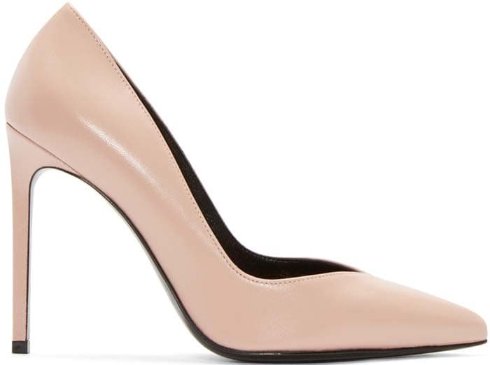 Nude Saint Laurent "Paris Skinny" Pump