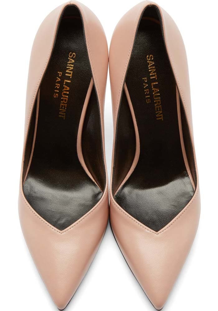 Nude Saint Laurent "Paris Skinny" Pump