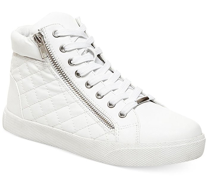 White Steve Madden "Decaf" Sneakers