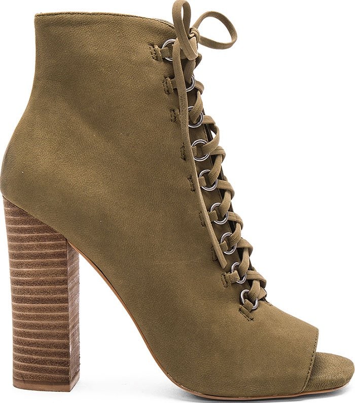 Steven Madden Freemee Green Nubuck Boots