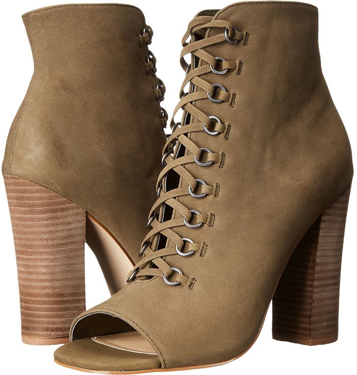 Steven Madden Freemee Green Nubuck Boots