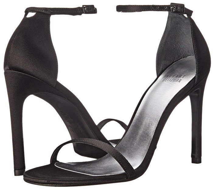 Stuart Weitzman Bridal & Evening Collection Nudistsong in Black Satin