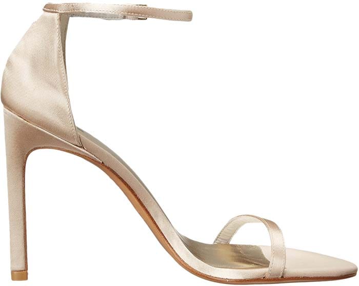 Stuart Weitzman Nudist Satin Sandals