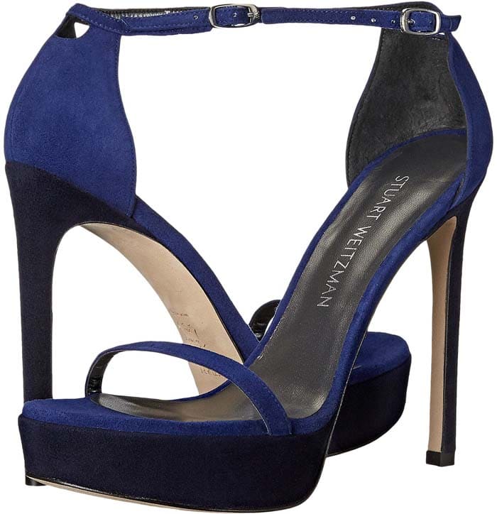 Stuart Weitzman Nudistplatform Blue Suede