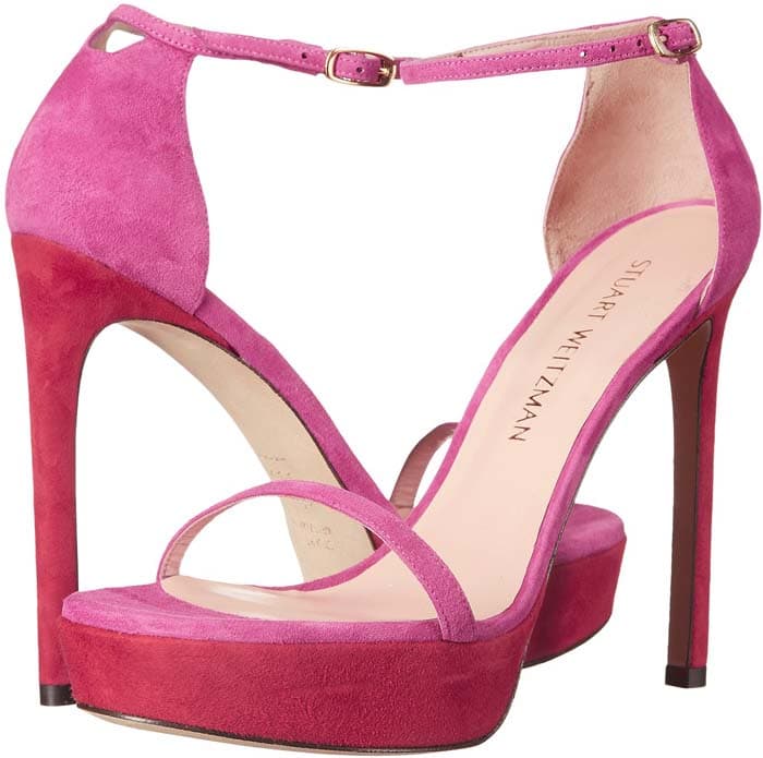 Stuart Weitzman Nudistplatform Pink Suede