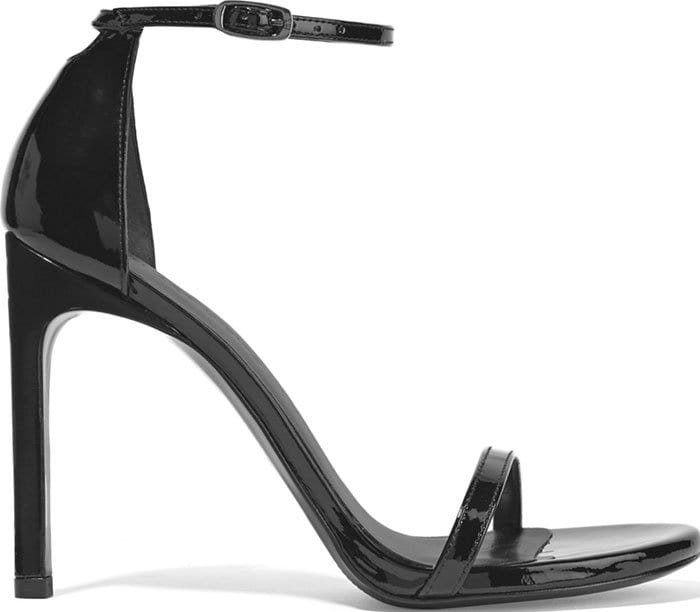 Stuart Weitzman Nudistsong Sandals black patent