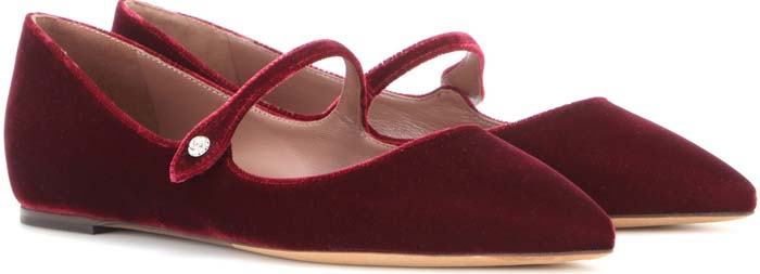 Red Velvet Tabitha Simmons "Hermione" Point-Toe Flats