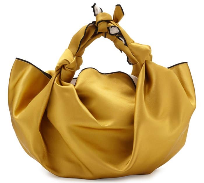 The Row Ascot Small Satin Bag in Sunflower